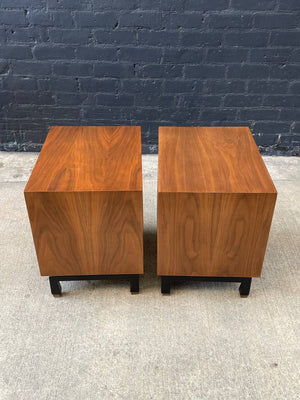 Pair of Mid-Century Modern Walnut Night Stands by American of Martinsville, c.1960’s