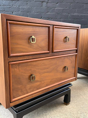 Pair of Mid-Century Modern Walnut Night Stands by American of Martinsville, c.1960’s
