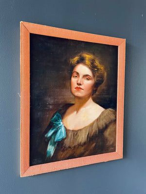 Vintage Portrait of Women Painting, c.1960’s