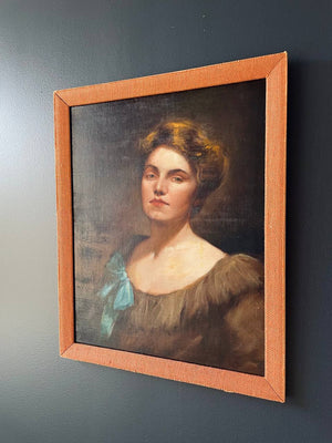 Vintage Portrait of Women Painting, c.1960’s