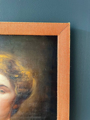 Vintage Portrait of Women Painting, c.1960’s