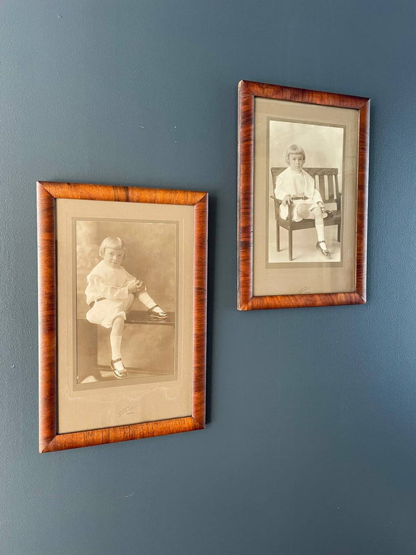 Pair of Vintage French Art Deco Wood Frames, c.1940’s