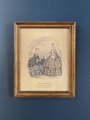 Pair of Vintage French Portrait Wood Frames, c.1960’s