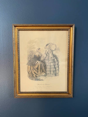 Pair of Vintage French Portrait Wood Frames, c.1960’s