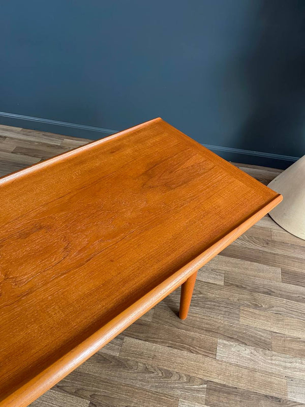 Danish Modern Teak Coffee Table with Magazine Shelf by Grete Jalk, c.1950’s