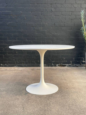 Set of Mid-Century Modern Tulip Dining Table by Burke & Chairs by Eero Saarinen for Knoll, c.1960’s