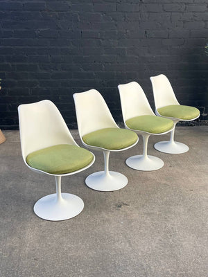 Set of Mid-Century Modern Tulip Dining Table by Burke & Chairs by Eero Saarinen for Knoll, c.1960’s
