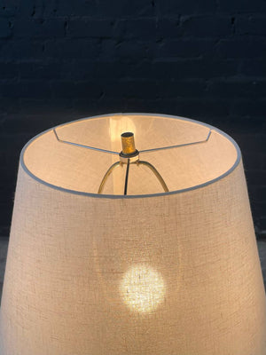 Mid-Century Modern Solid Teak Table Lamp, c.1960’s