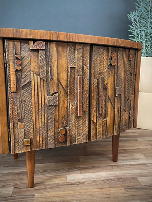 Pair of Mid-Century Modern Brutalist Night Stands by Lane, c.1960’s