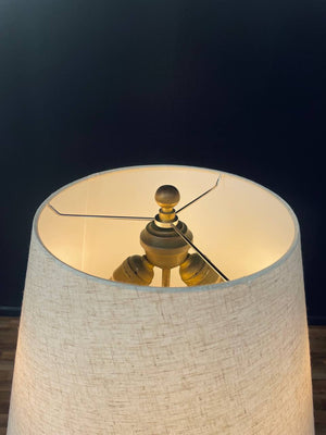 Antique Farmhouse Copper & Brass Pitcher Table Lamp, c.1910’s