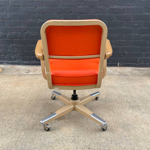 Vintage Industrial Post Modern Steel Office Adjustable Desk Chair, c.1980’s