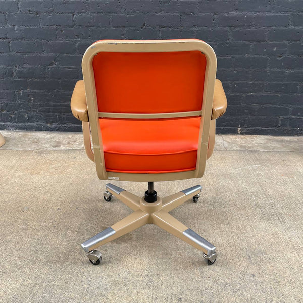 Vintage Industrial Post Modern Steel Office Adjustable Desk Chair, c.1980’s