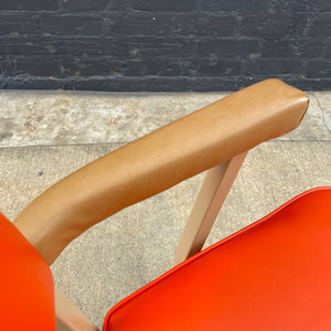Vintage Industrial Post Modern Steel Office Adjustable Desk Chair, c.1980’s
