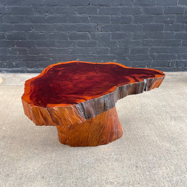 Vintage Burl Root Live Edge Coffee Table, 1970’s