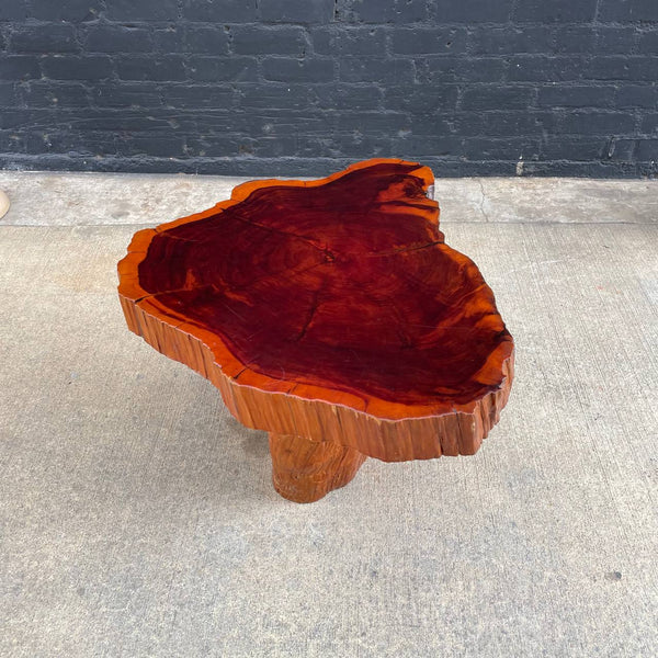 Vintage Burl Root Live Edge Coffee Table, 1970’s