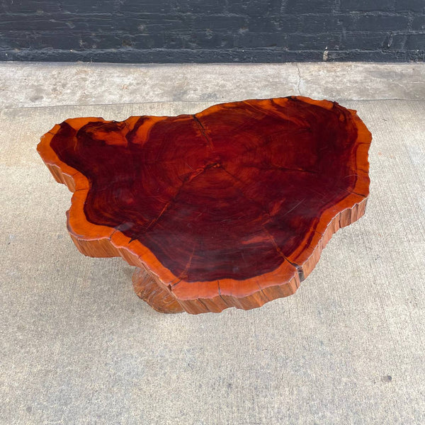 Vintage Burl Root Live Edge Coffee Table, 1970’s