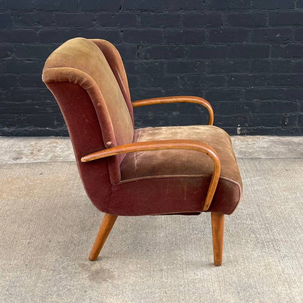 Vintage Heywood Wakefield Birch Arm Lounge Chair, 1950’s