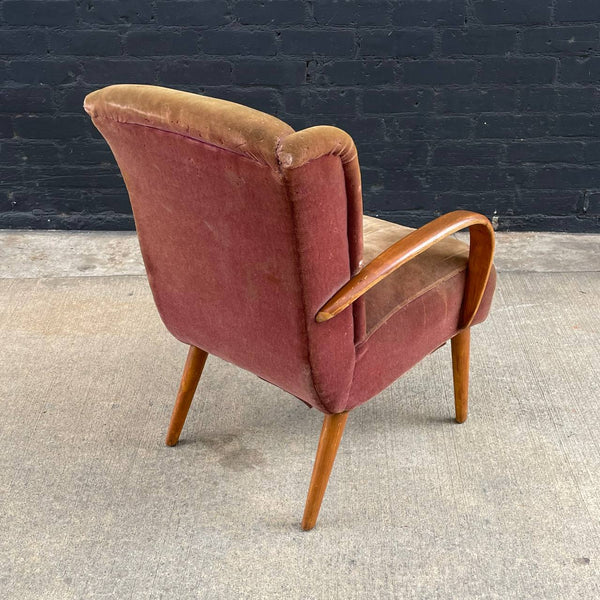 Vintage Heywood Wakefield Birch Arm Lounge Chair, 1950’s