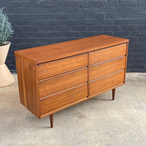 REFINISHED Mid-Century Modern Walnut Dresser, 1960’s