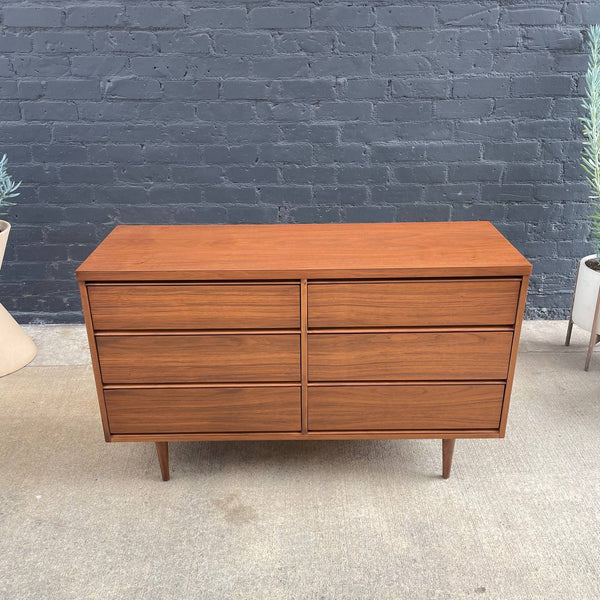 REFINISHED Mid-Century Modern Walnut Dresser, 1960’s