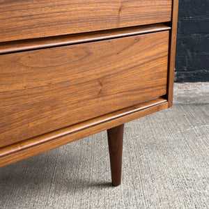 REFINISHED Mid-Century Modern Walnut Dresser, 1960’s