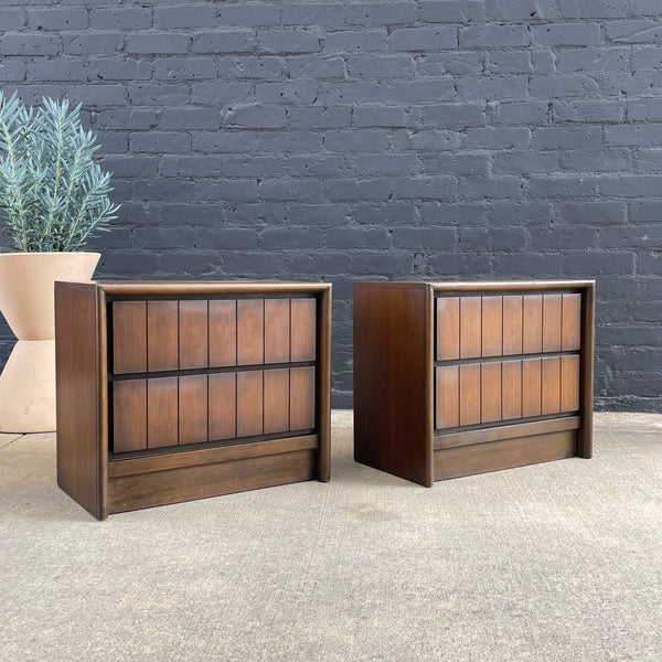 Pair of Mid-Century Modern Walnut Night Stands, 1960’s