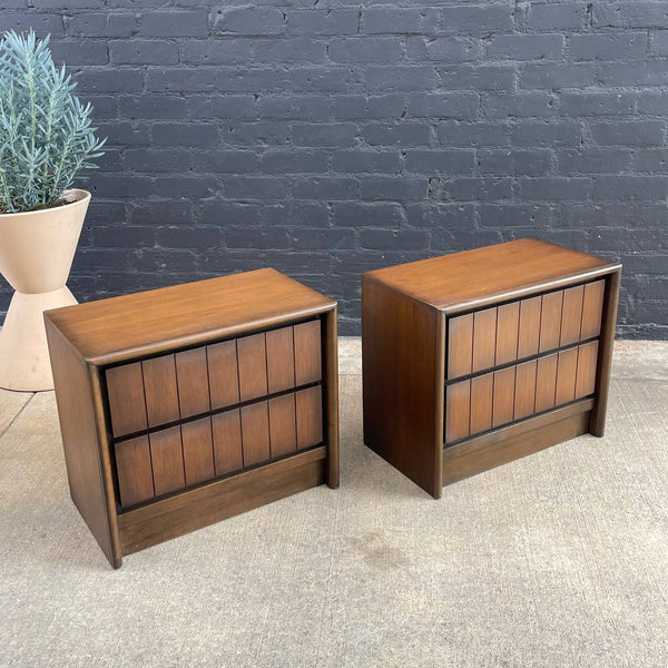 Pair of Mid-Century Modern Walnut Night Stands, 1960’s