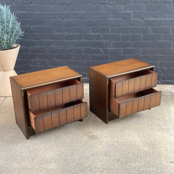 Pair of Mid-Century Modern Walnut Night Stands, 1960’s