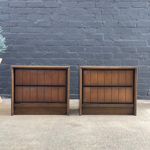 Pair of Mid-Century Modern Walnut Night Stands, 1960’s