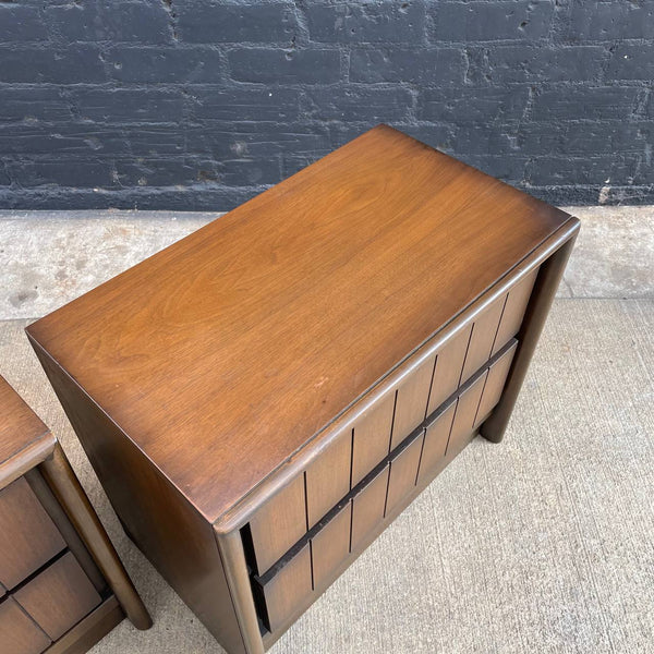 Pair of Mid-Century Modern Walnut Night Stands, 1960’s