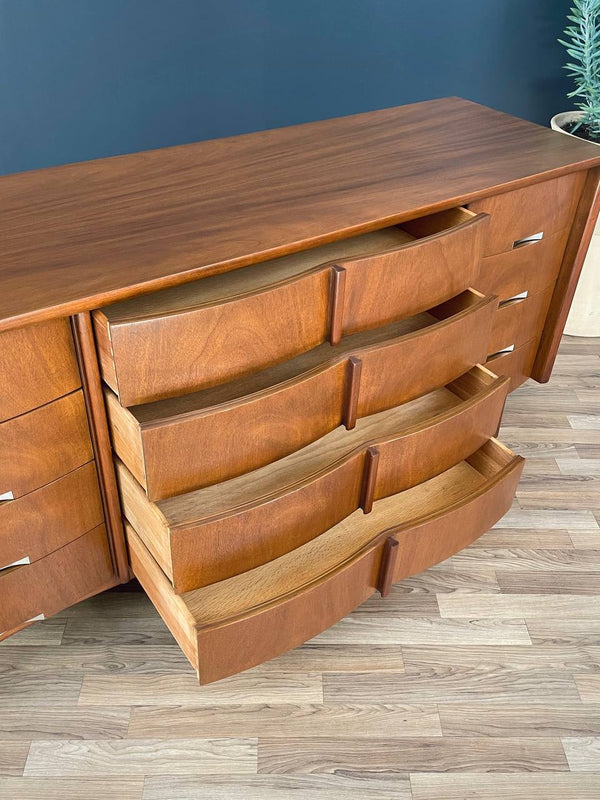 Mid-Century Modern Walnut 12-Drawer Dresser by American of Martinsville, c.1950’s