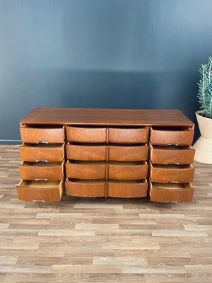 Mid-Century Modern Walnut 12-Drawer Dresser by American of Martinsville, c.1950’s
