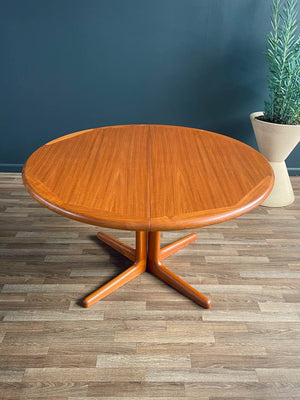 Mid-Century Danish Modern Teak Expanding Dining Table, c.1960’s