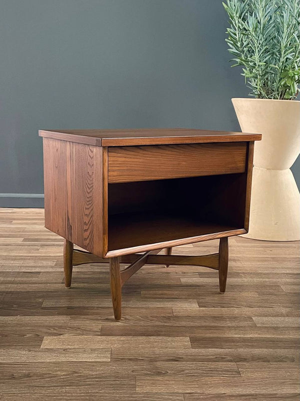 Mid-Century Modern Night Stand with Bookcase by Heywood Wakefield, c.1960’s