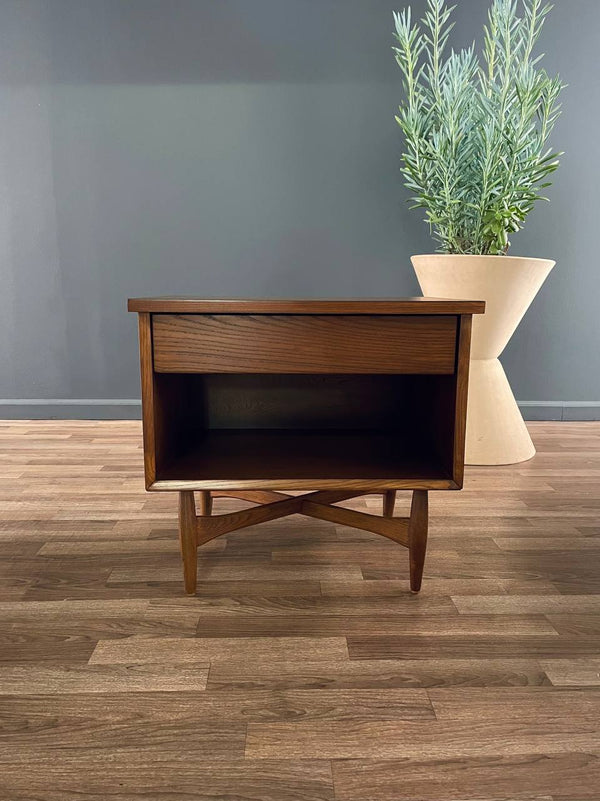 Mid-Century Modern Night Stand with Bookcase by Heywood Wakefield, c.1960’s