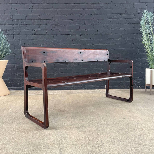 Solid Wood Garden Patio Bench Settee