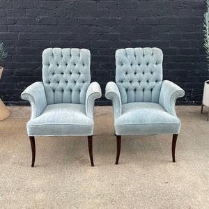 Pair of American Antique Arm Lounge Chairs, 1950’s