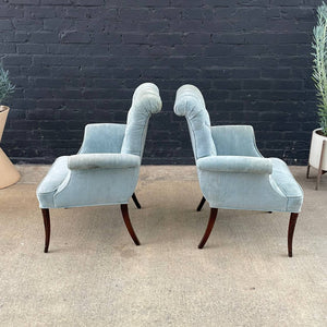 Pair of American Antique Arm Lounge Chairs, 1950’s