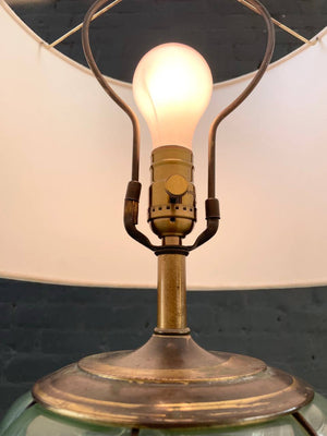 Mid-Century Modern Caged Bubble Murano Glass Table Lamp, c.1960’s