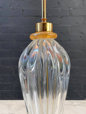 Mid-Century Modern Height Adjustable Murano Glass Table Lamp, c.1960’s