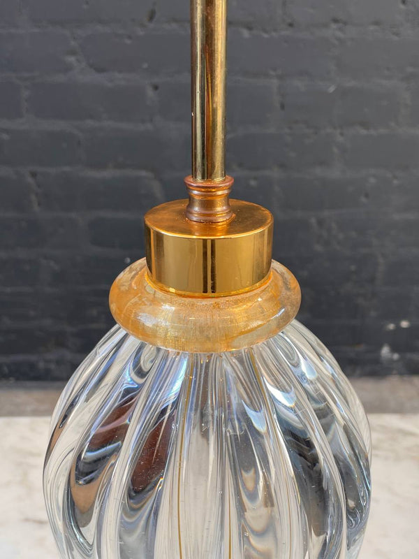 Mid-Century Modern Height Adjustable Murano Glass Table Lamp, c.1960’s