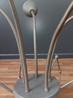 Vintage Post Modern Metal Spider Floor Lamp or Chandelier