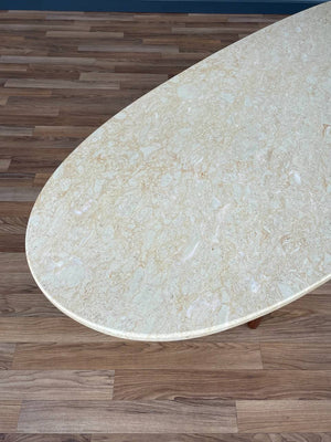 Mid-Century Modern Surfboard Style Marble Coffee Table, c.1960’s