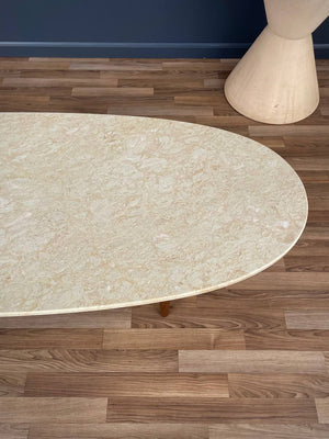 Mid-Century Modern Surfboard Style Marble Coffee Table, c.1960’s