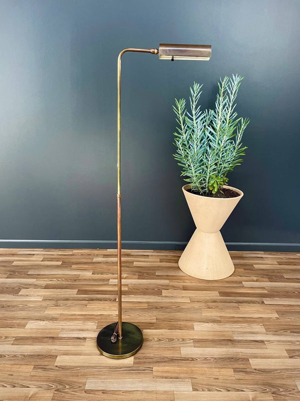 Mid-Century Modern Adjustable Brass Floor Lamp, c.1960’s