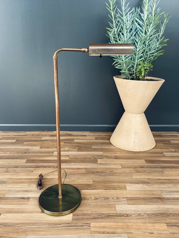 Mid-Century Modern Adjustable Brass Floor Lamp, c.1960’s