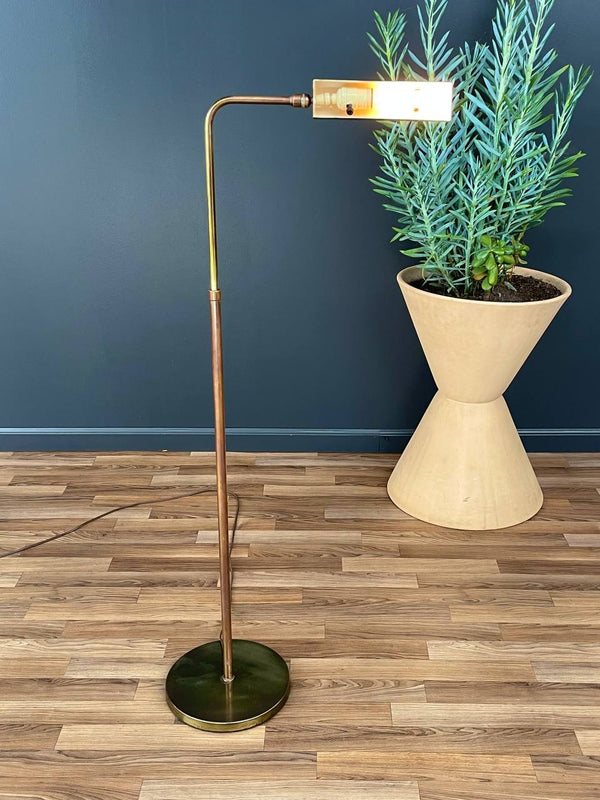 Mid-Century Modern Adjustable Brass Floor Lamp, c.1960’s