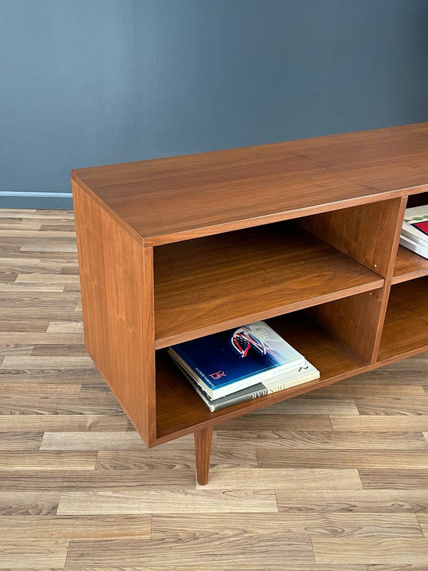 Mid-Century Modern Walnut Credenza / Bookcase, c.1960’s