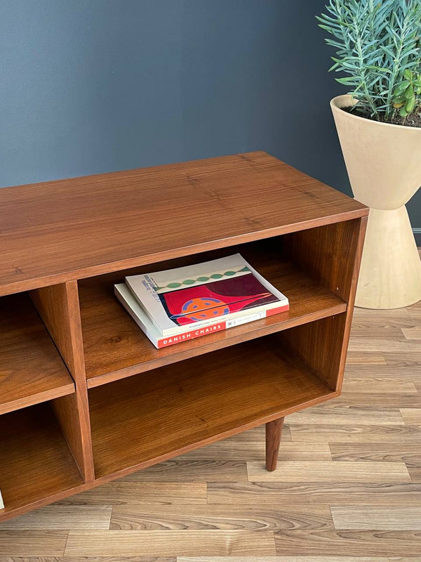 Mid-Century Modern Walnut Credenza / Bookcase, c.1960’s