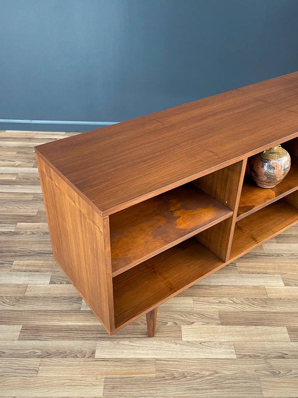 Vintage Mid-Century Modern Walnut Credenza / Bookcase, c.1960’s